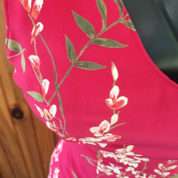 Saks Fifth Avenue Dresses Saks Fifth Avenue Pink Floral Silk